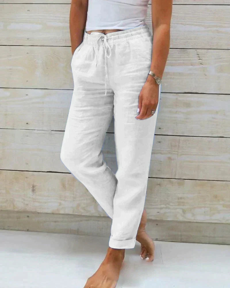 Stilvolle Leinenhose