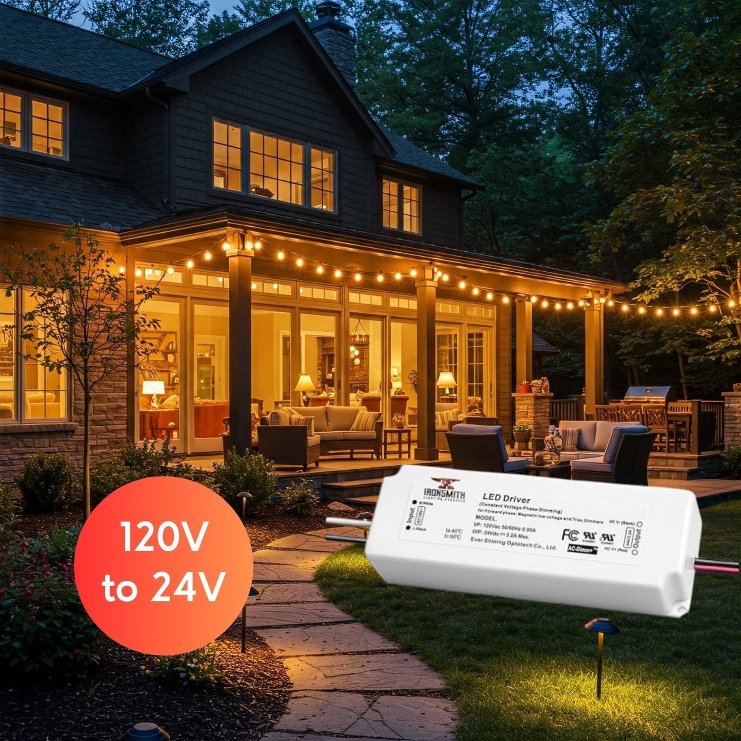 120V -24V 75W | LED-drivrutin med Triac-dimmer