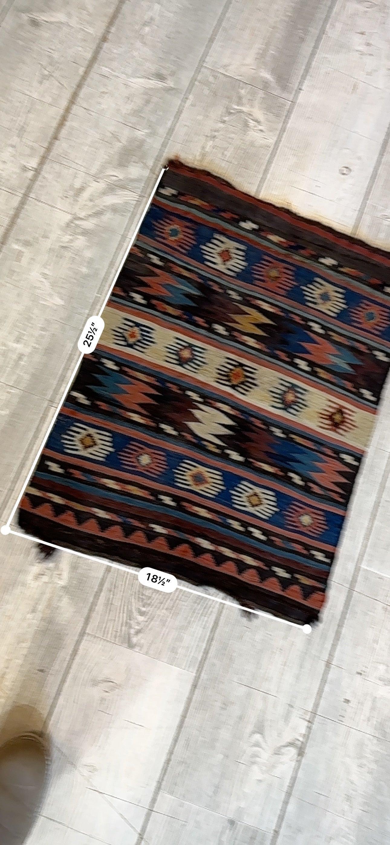 Antyczna plemienna panel Mafrash Shahsavan Kaukaski z XIX wieku, przód torby - 26" x 18"