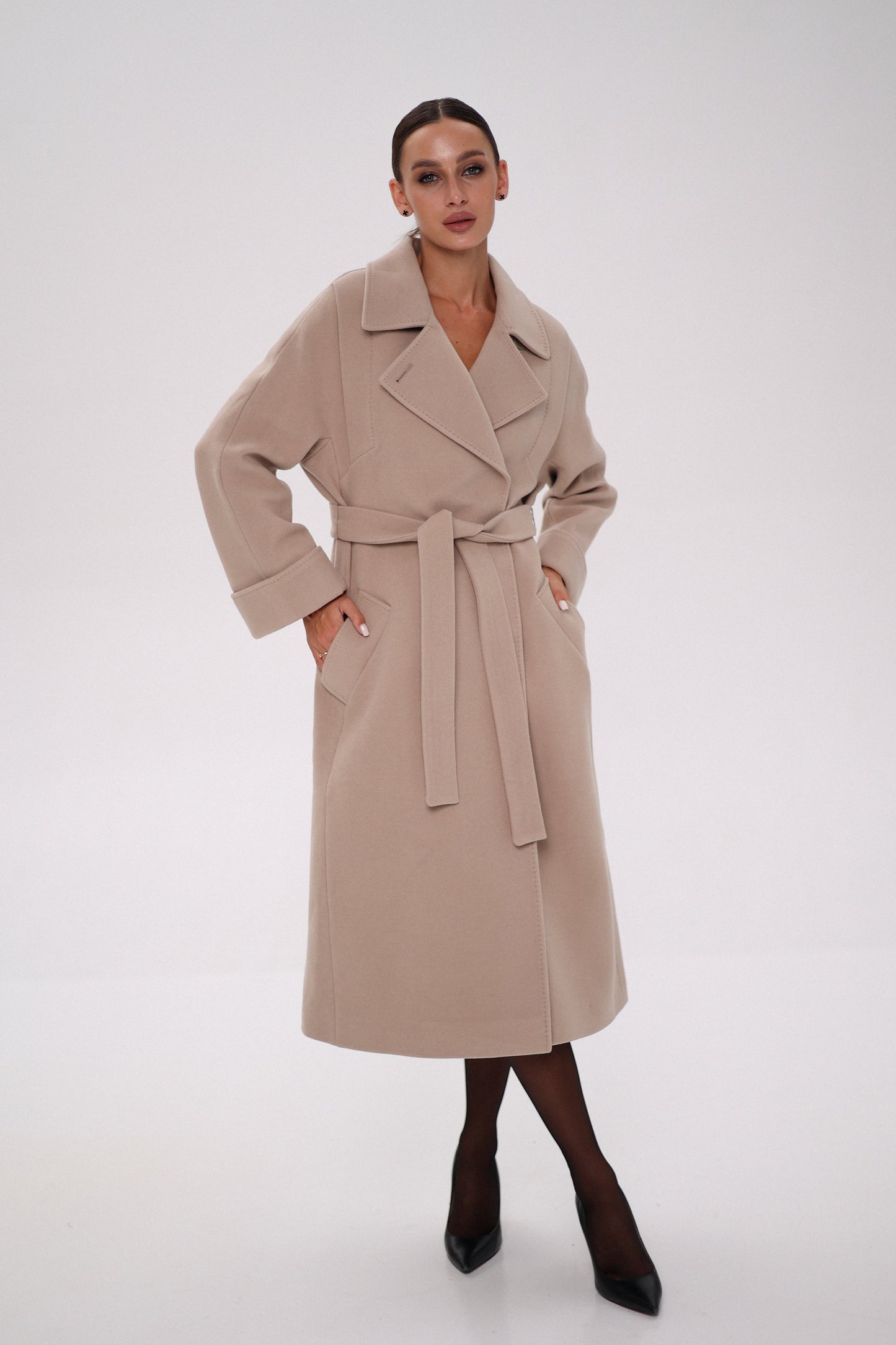Cappotto classico in misto lana e cashmere Firenze