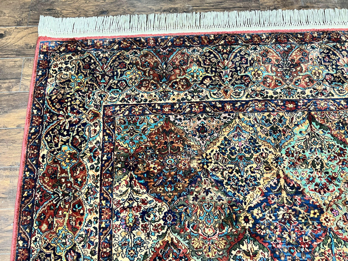 Karastan Multicolor Panel Kirman Rug #717, Wool Karastan Rug 12 x 16, Extra Large Karastan Area Rug, Original Karastan Collection 700 Series