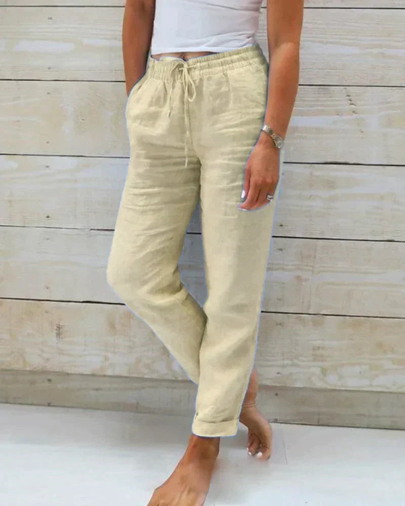 Stilvolle Leinenhose