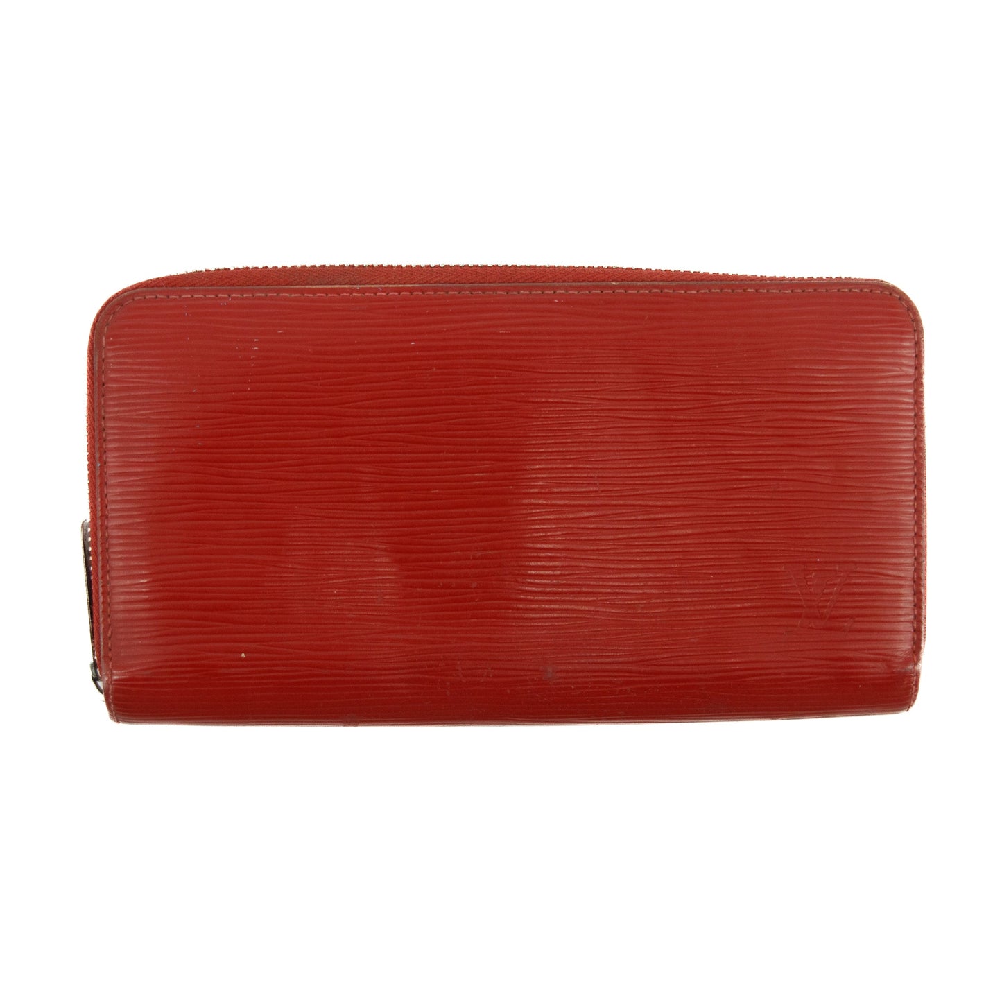 Louis Vuitton Red Epi Zippy Long Wallet #3120