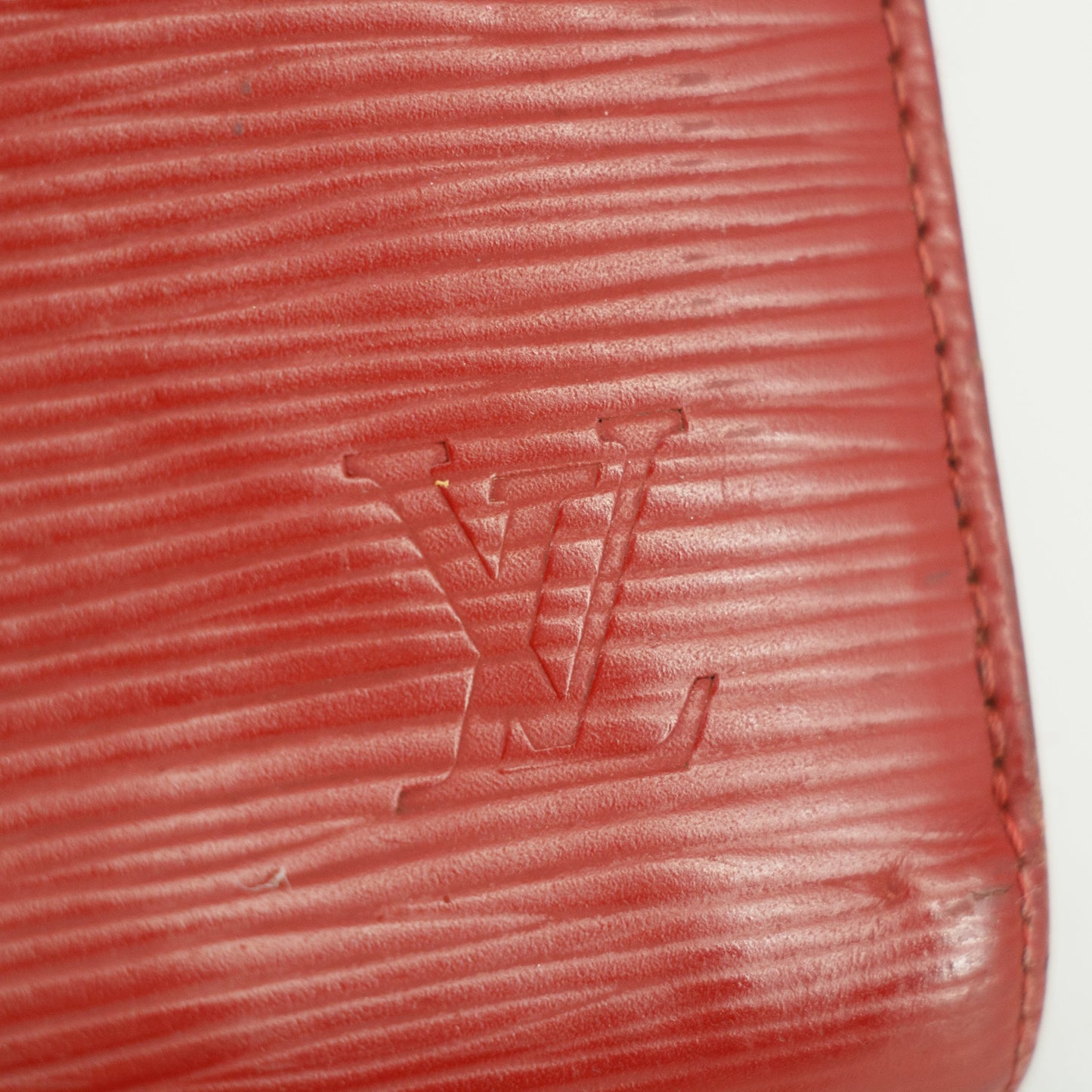 Louis Vuitton Red Epi Zippy Long Wallet #3120
