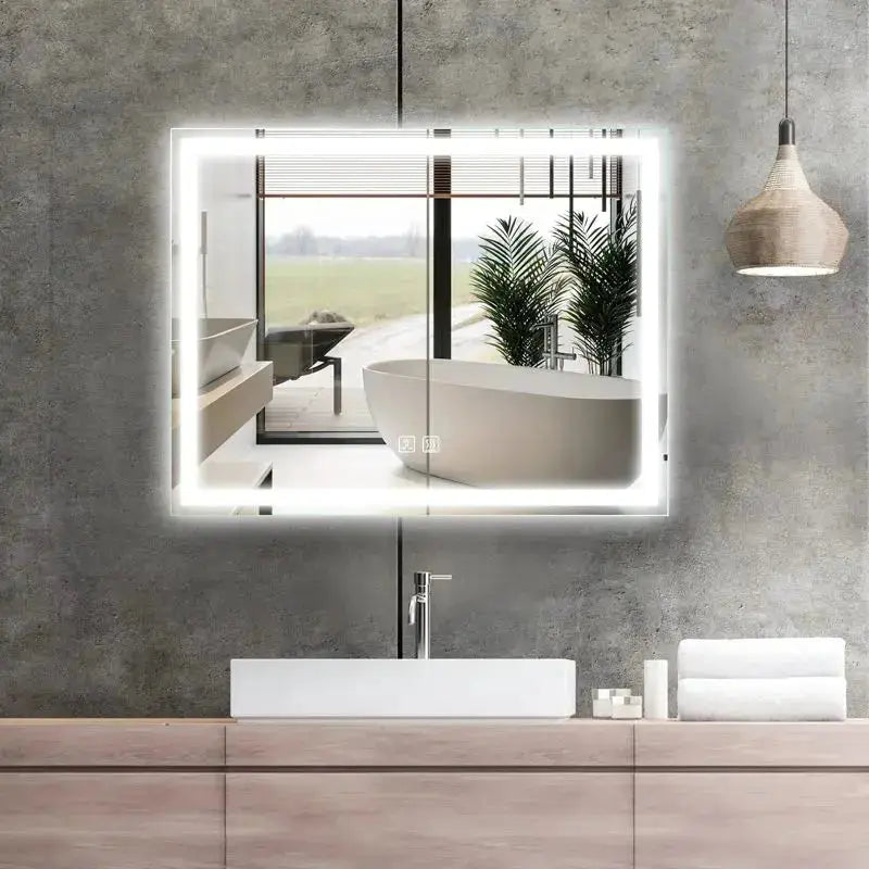 Compacte Center Glow LED-badkamerspiegel
