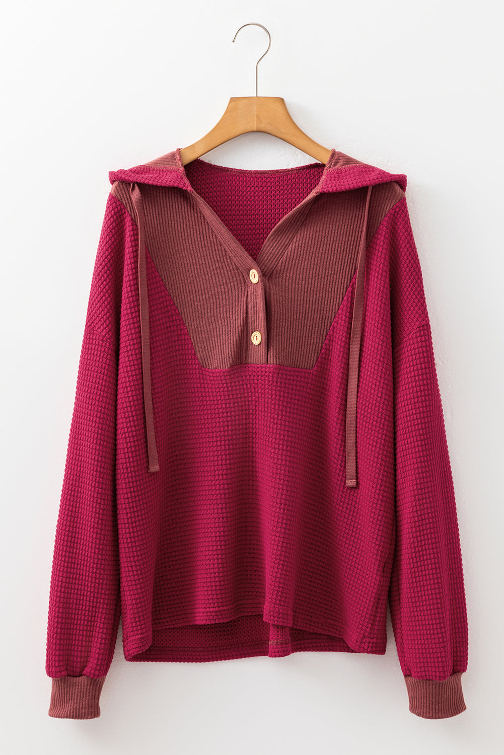 Bluza z kapturem River Waffle z długim rękawem