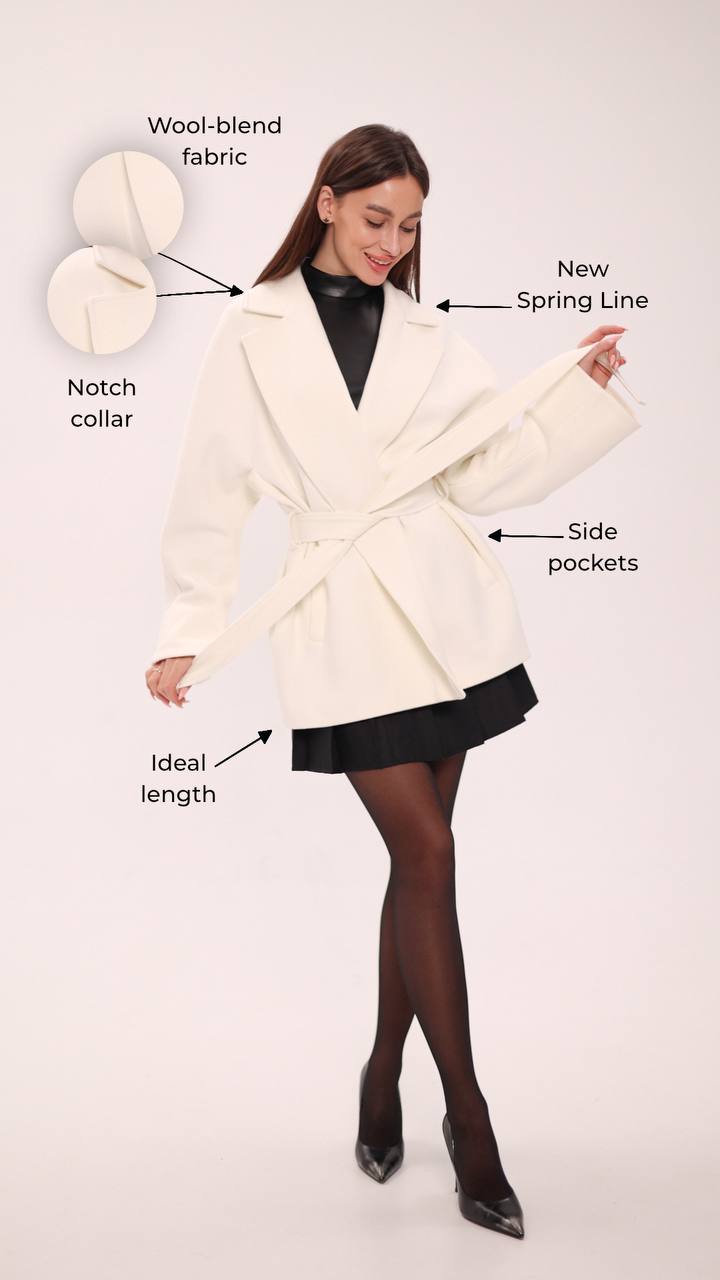 Astoria Midi Cashmere Wool Blend Coat