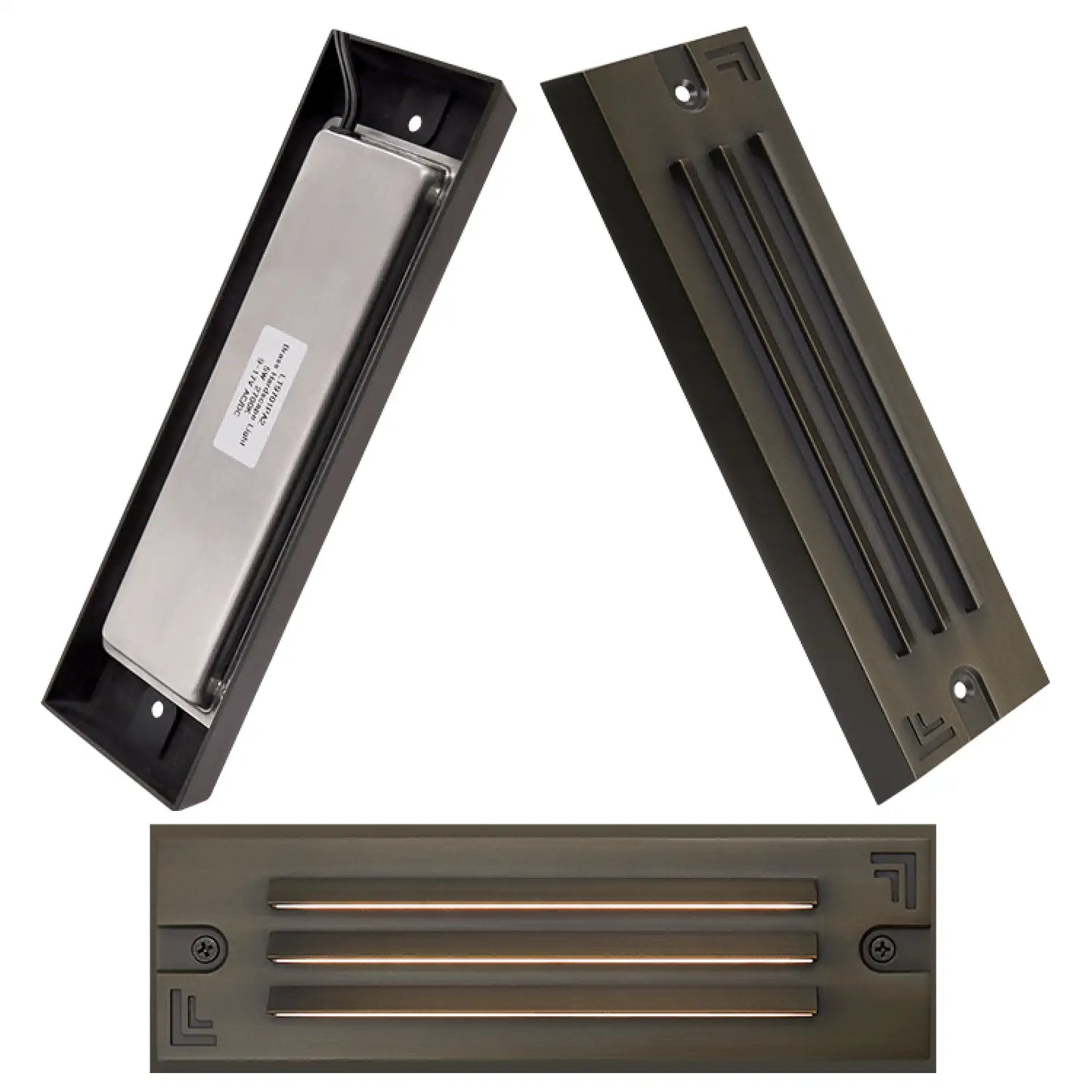 5" Gallertrappbelysning Utomhus RGB CCT Justerbar Gjutet Mässing 3W Infälld Montering