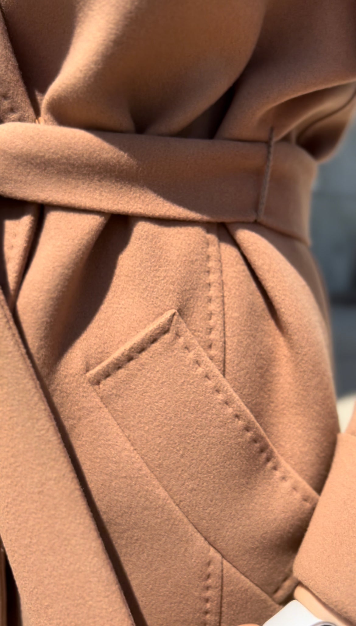Manteau en laine cachemire sur mesure véritable Polar Fox
