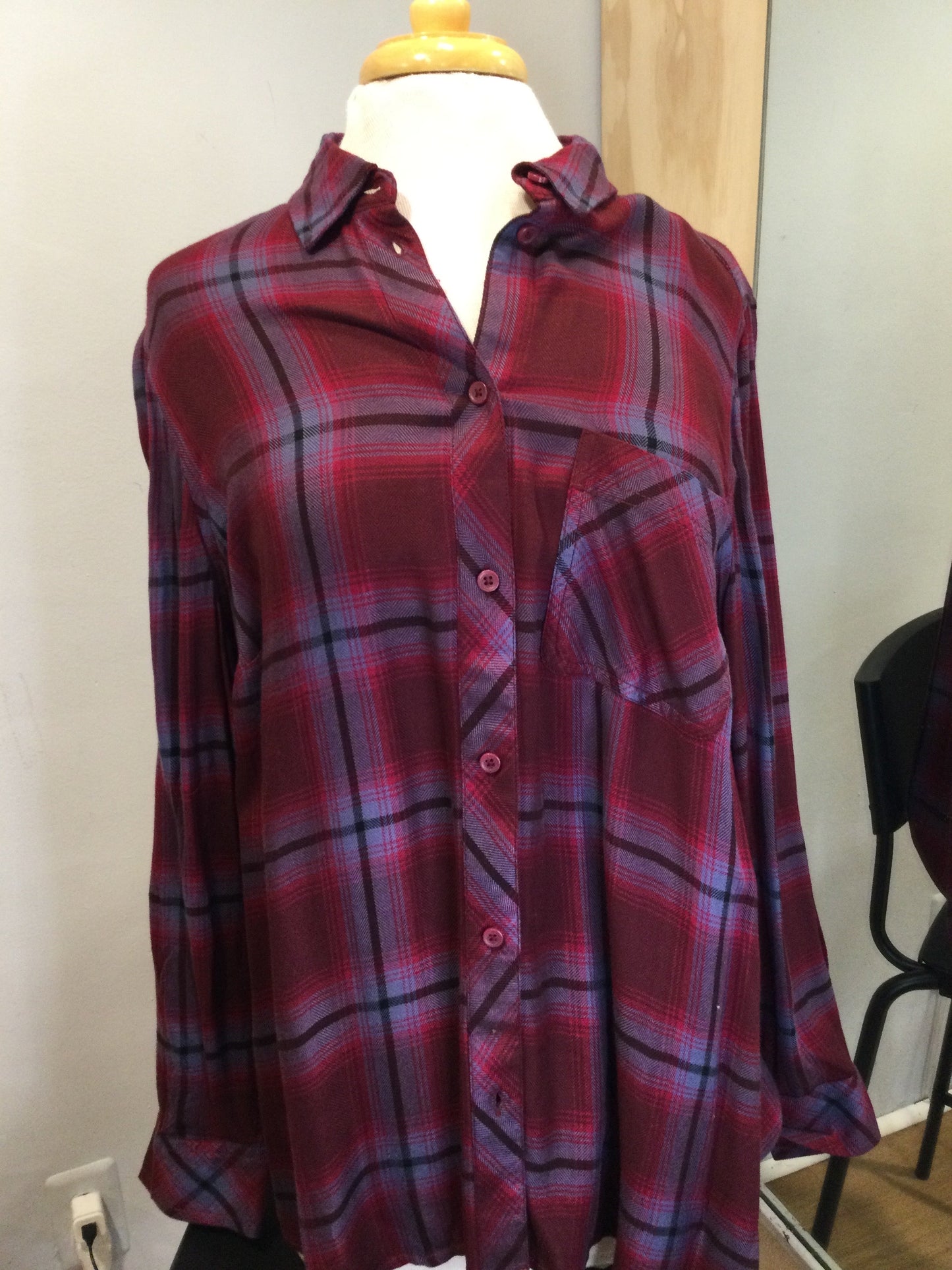 Charley Plaid Button Down