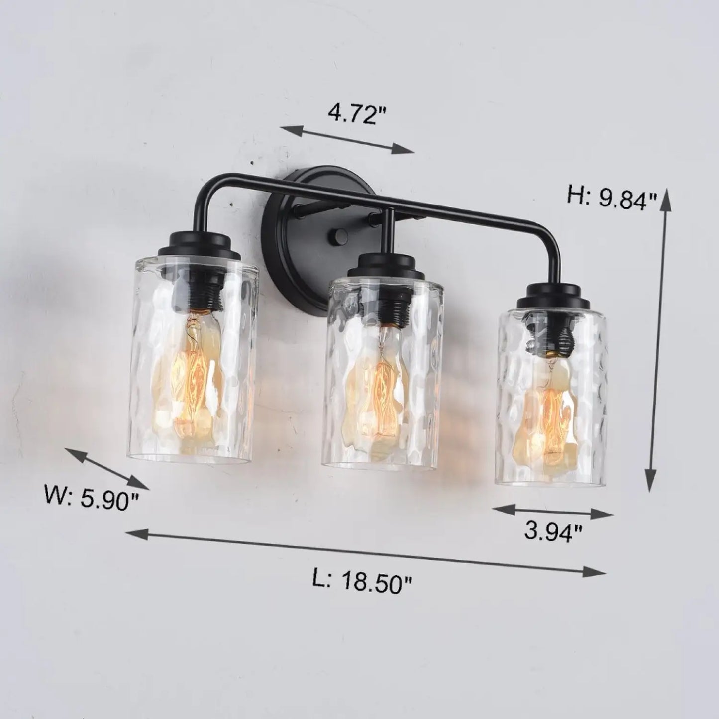 60W Eleganta Vägglampor Moderna med Klart Glas Vägglampa