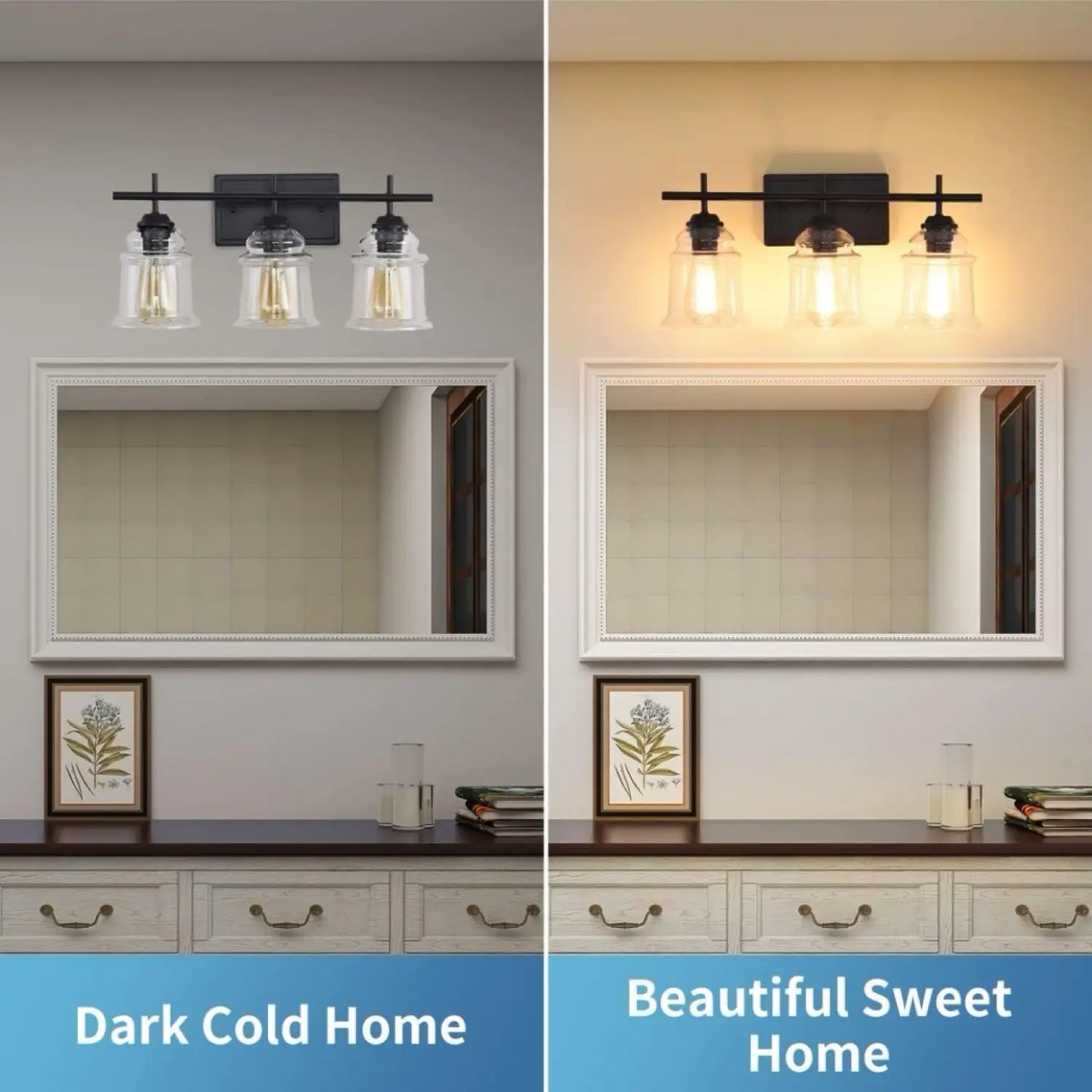 60W Eleganta Vägglampor Moderna med Klart Glas Vägglampa