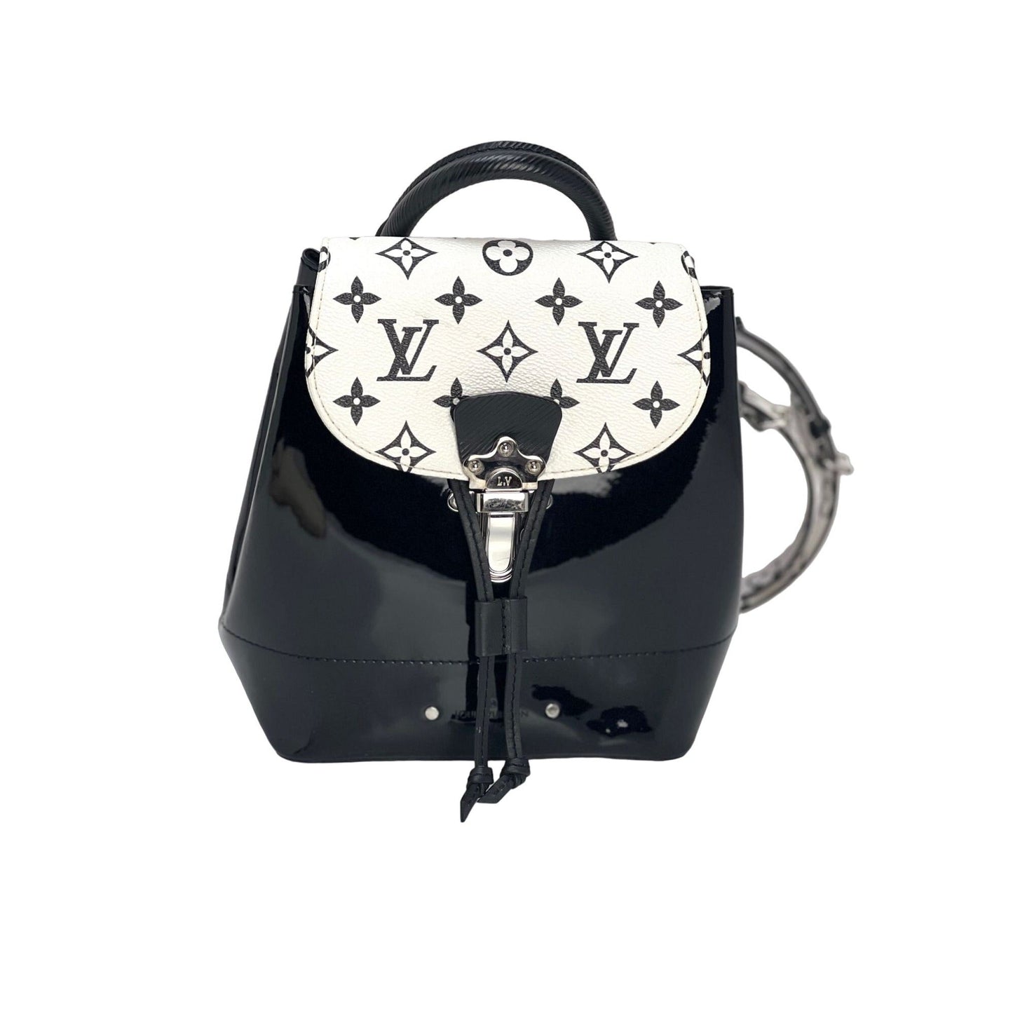 LOUIS VUITTON Hot Springs Backpack White Monogram and Patent Leather