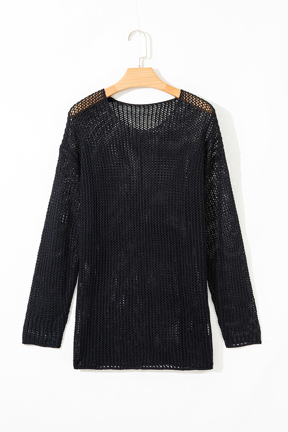 Sweter Hadley z ażurowym wzorem na szydełku