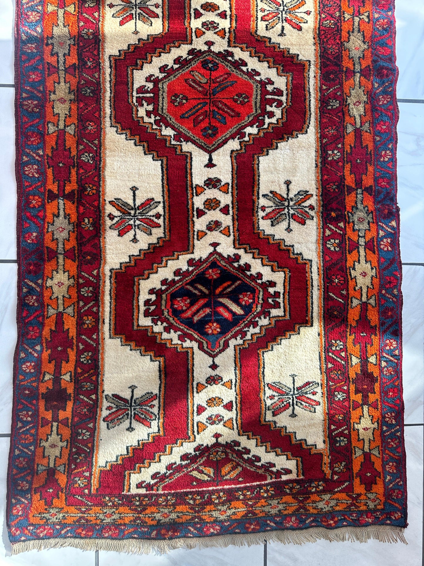 Perzische Meshgi wollen loper 3’6” x 9’10”