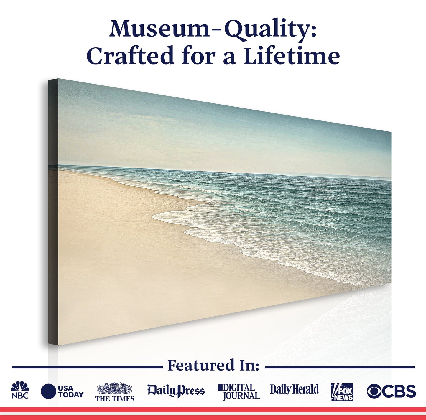 Arte da parete costiera Beachside Bliss