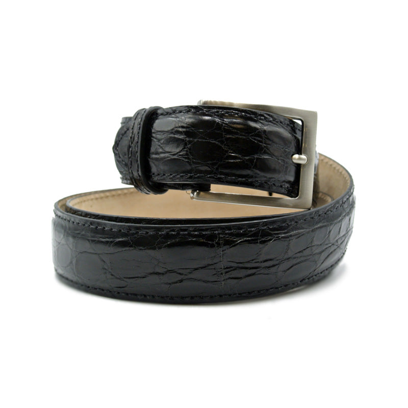 Cintura CAIMAN CROCODILE 71-155-BLK, Nera
