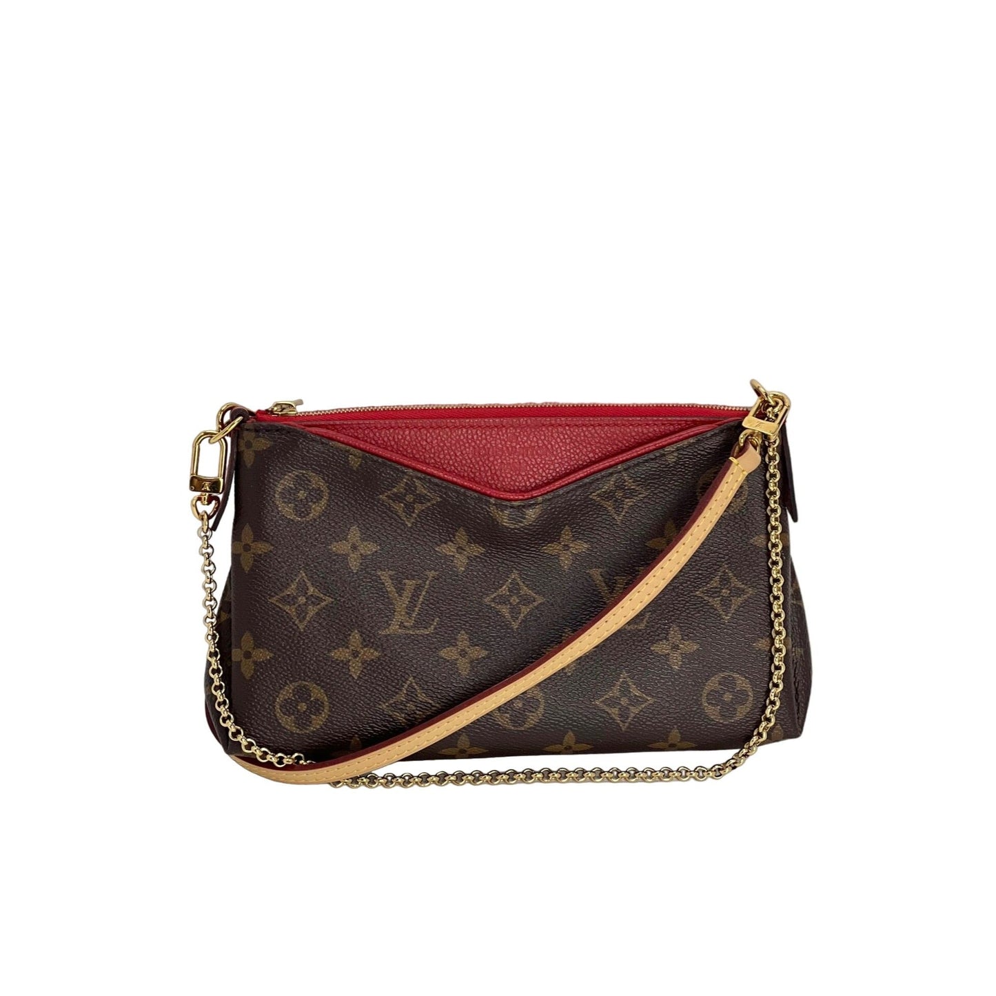 LOUIS VUITTON Pallas Monogram Clutch Cherry Crossbody