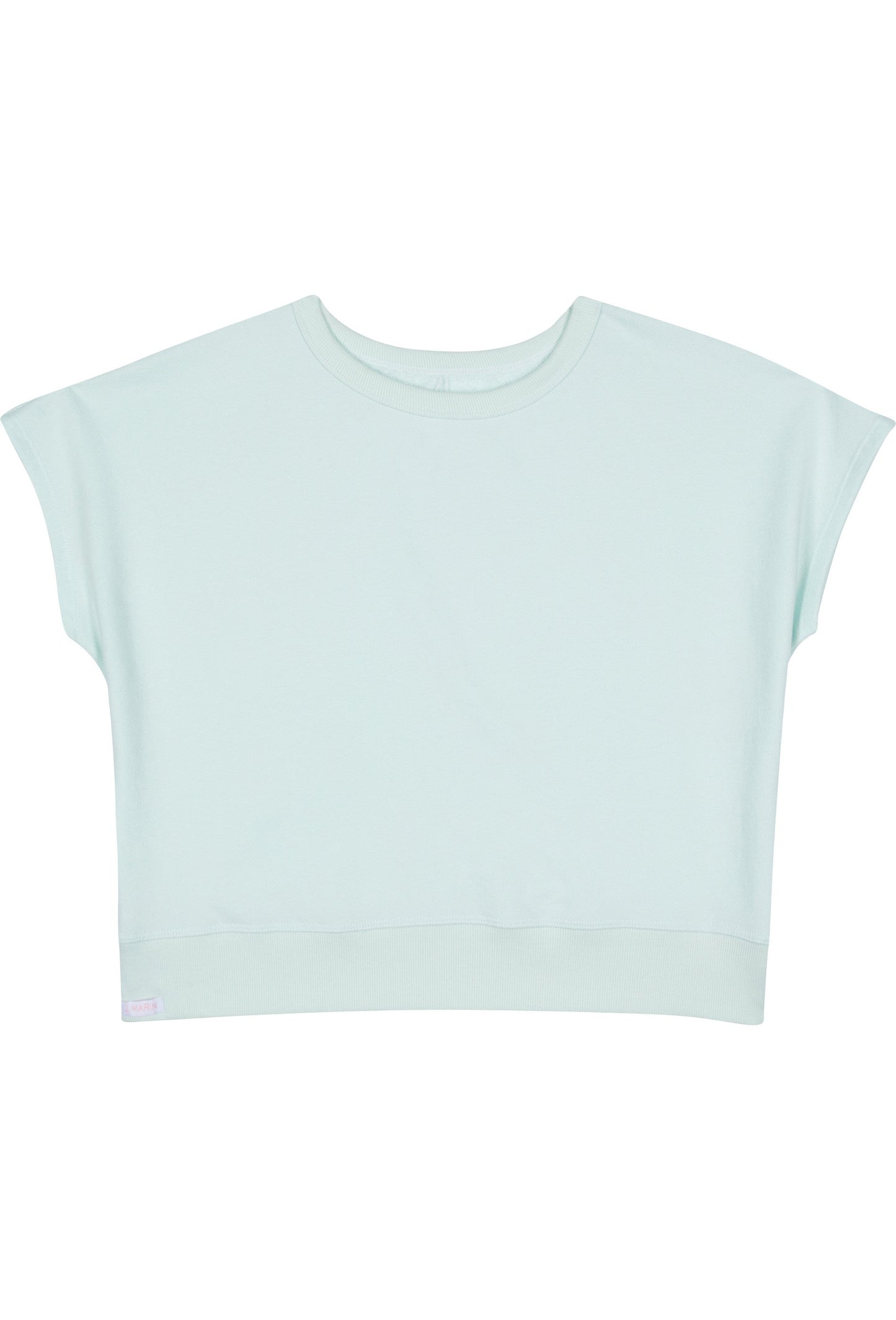 Organic Cotton Terry Bateau Top - Seaglass Green