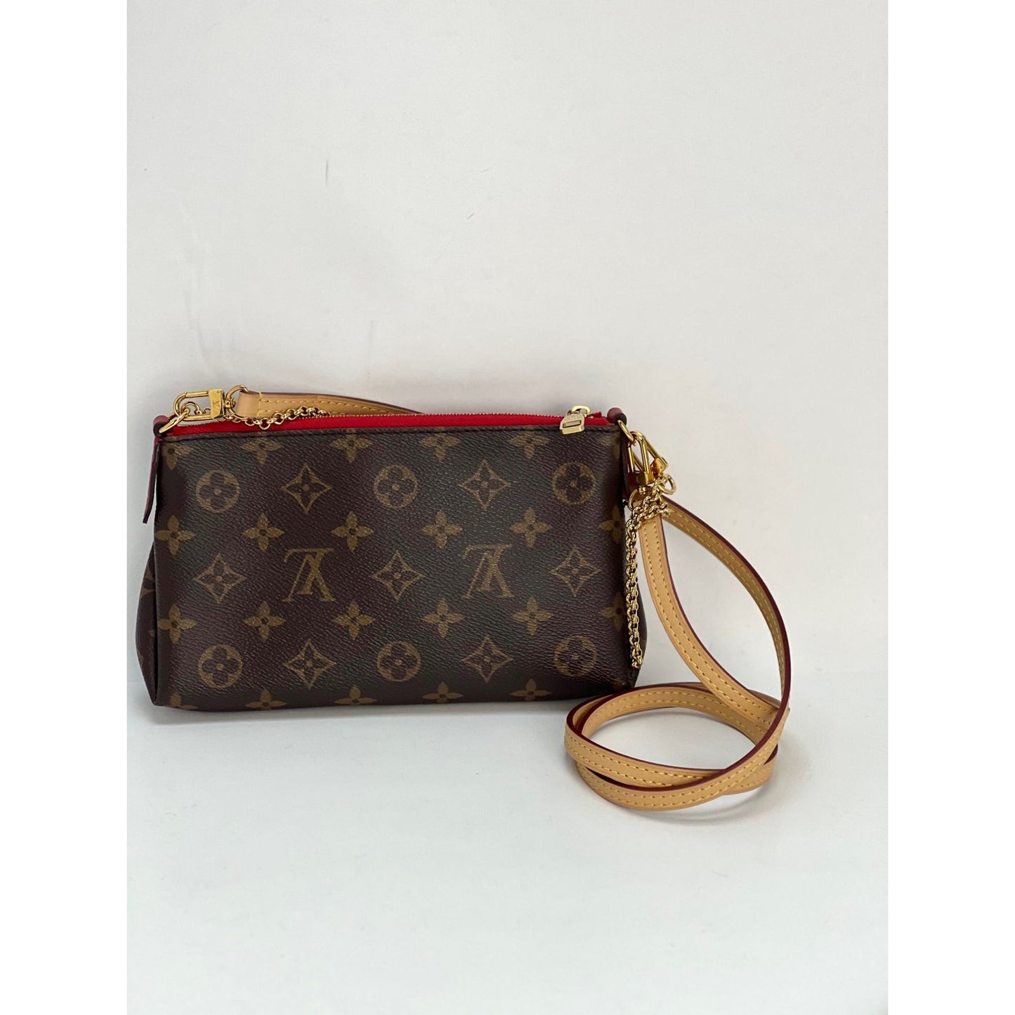 LOUIS VUITTON Pallas Monogram Clutch Cherry Crossbody