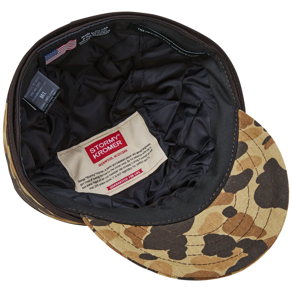 Stormy Kromer x Ball and Buck Keps - Original Camo, Isolerad