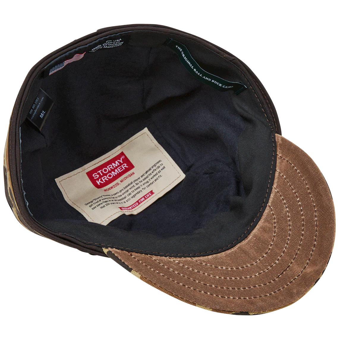Stormy Kromer x Ball and Buck Original Caps i Original Camo