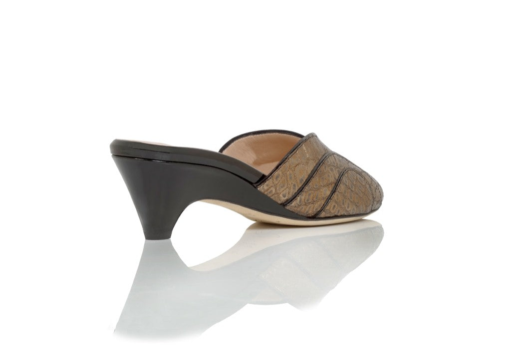 Diana Lux Peep Toe Mule Kilehæl