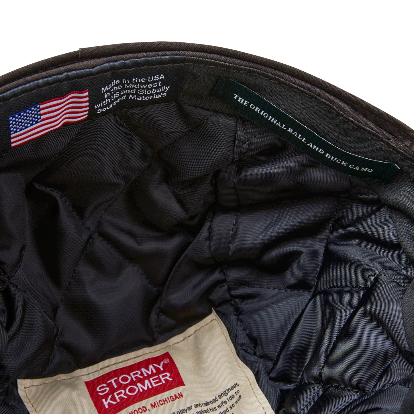 Stormy Kromer x Ball and Buck Keps - Original Camo, Isolerad