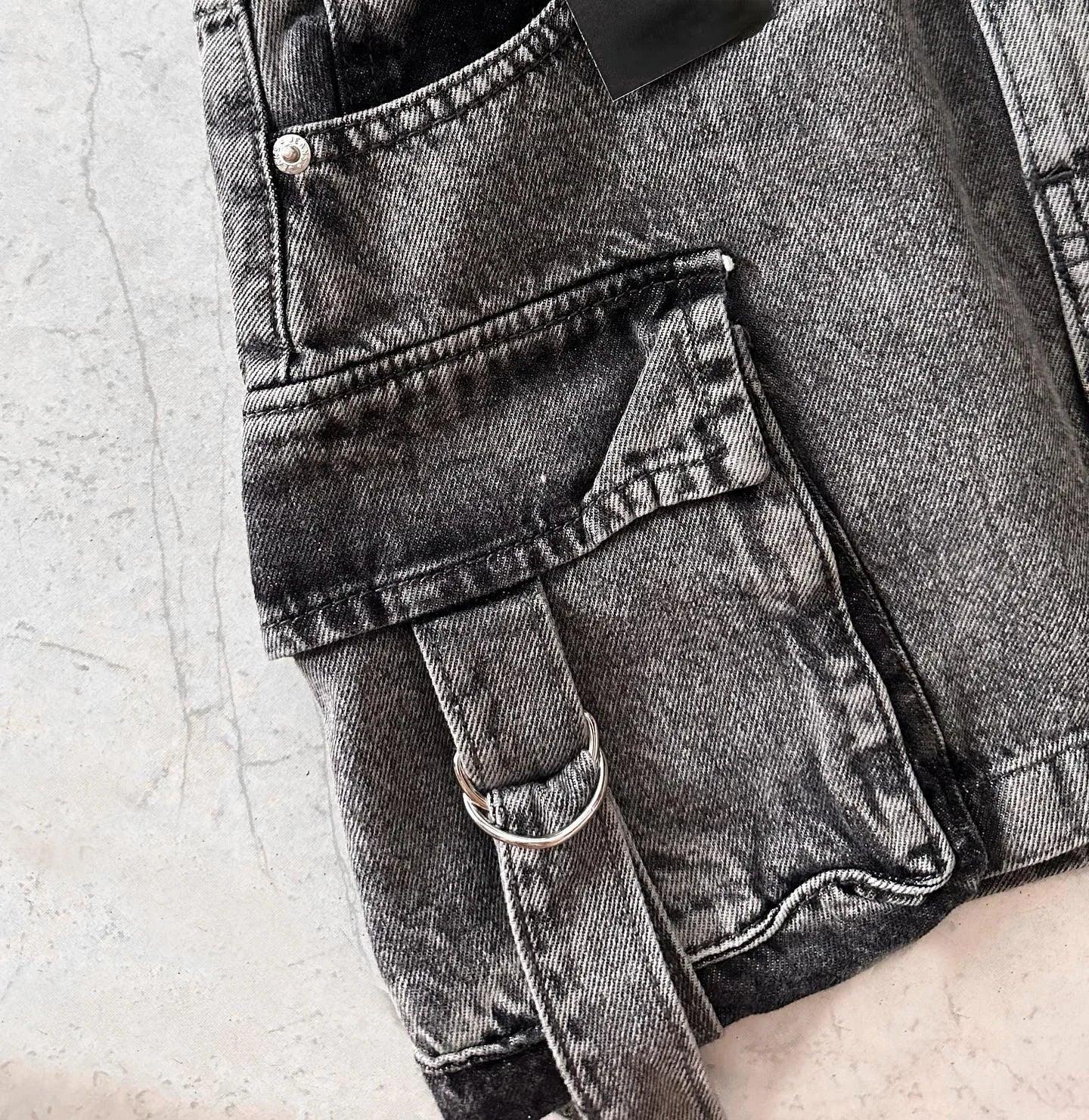 A-Line Denim Mini Skirt | Multi-Pocket Design for Stylish Utility 5