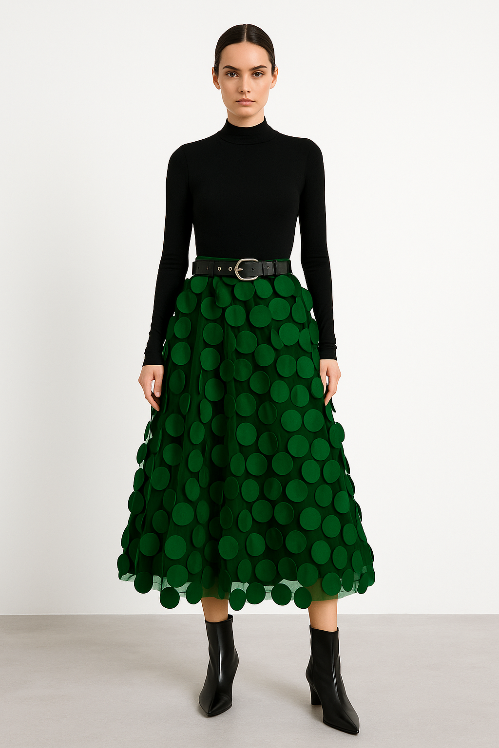 A-Line Midi Skirt for Women – Soft Lightweight Fabric, Flattering Fit, Versatile Style for Casual and Formal Wear 6