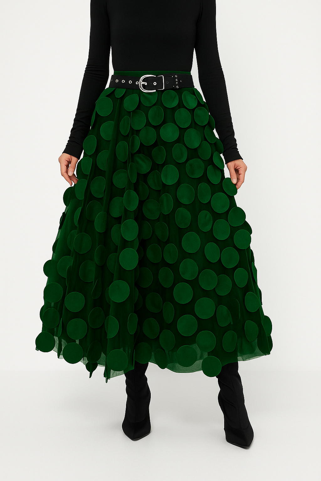A-Line Midi Skirt for Women – Soft Lightweight Fabric, Flattering Fit, Versatile Style for Casual and Formal Wear 7