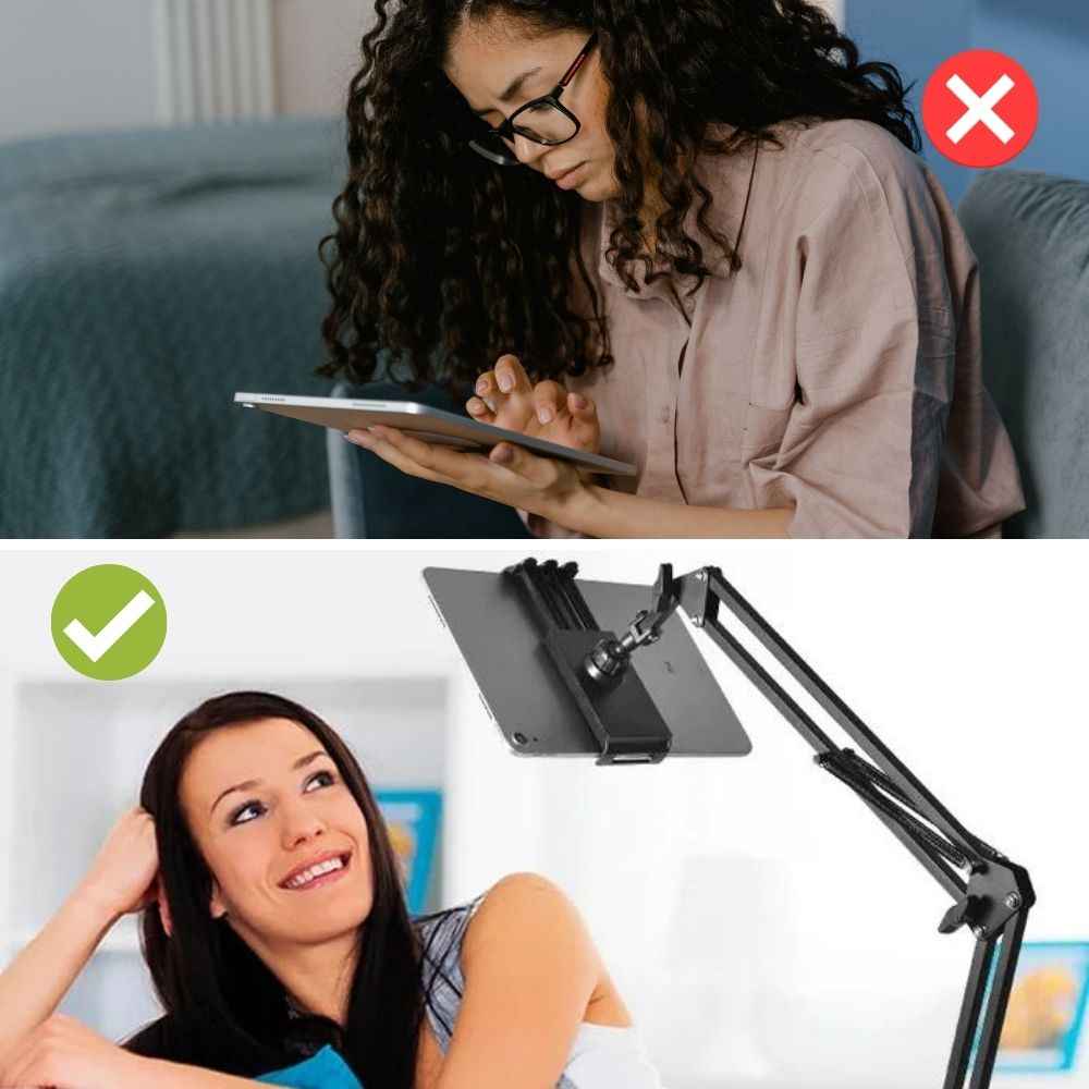 Adjustable Tablet Stand | Ergonomic Multi-Angle iPad Holder for Comfort 7