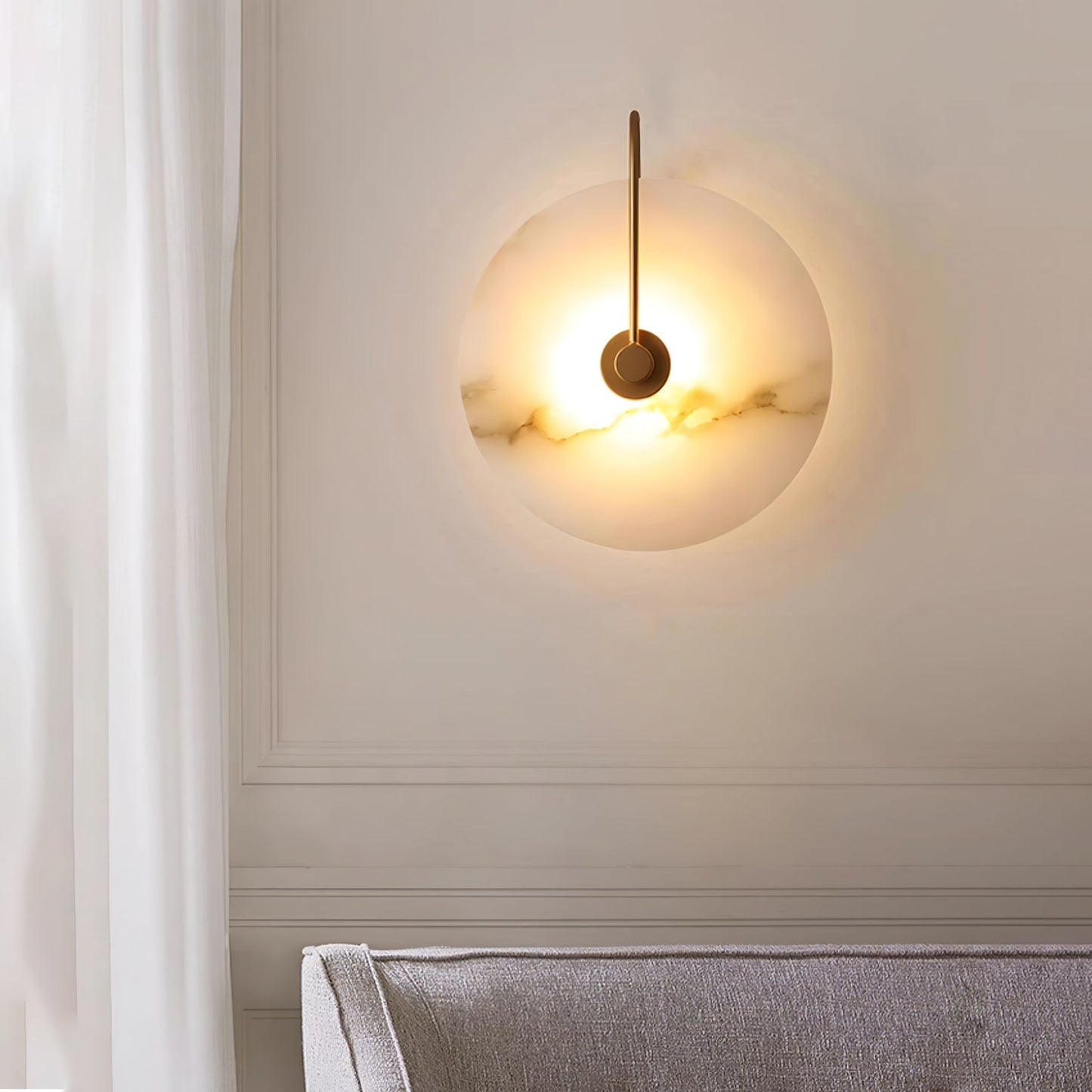 Alabaster Wall Sconce | Elegant LED Lighting with Modern Design 2