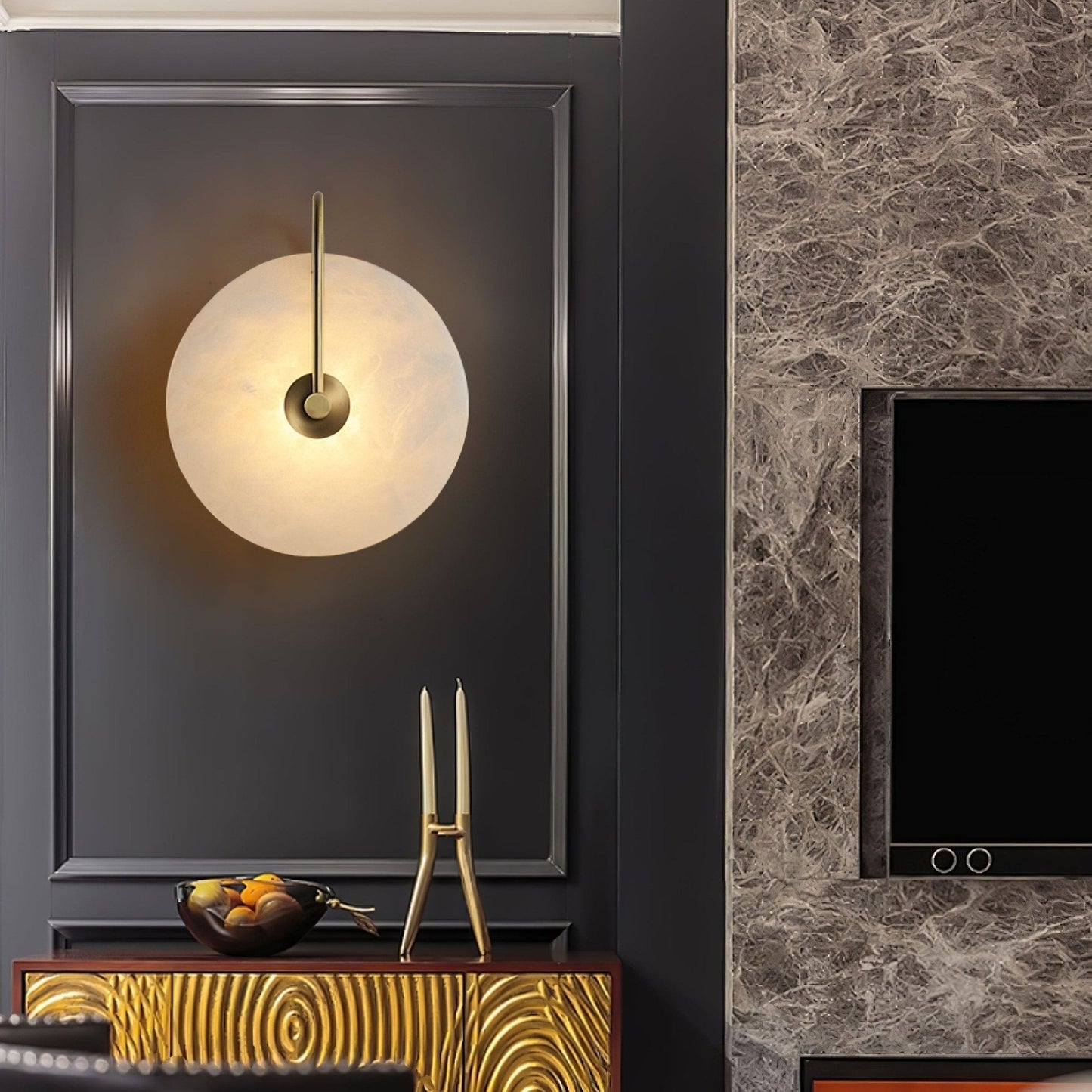 Alabaster Wall Sconce | Elegant LED Lighting with Modern Design 6