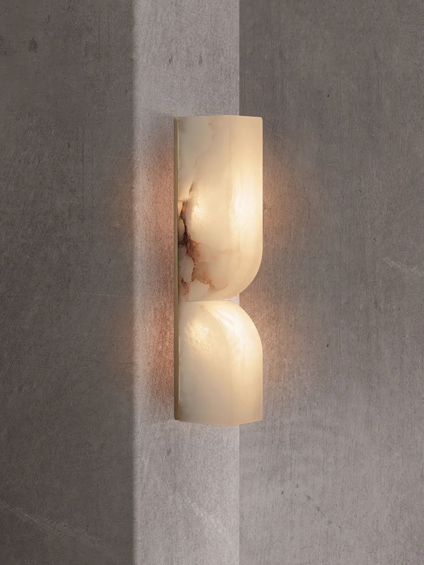 Alabaster Wall Sconce | Intricate Carved Design with LED Lighting 6