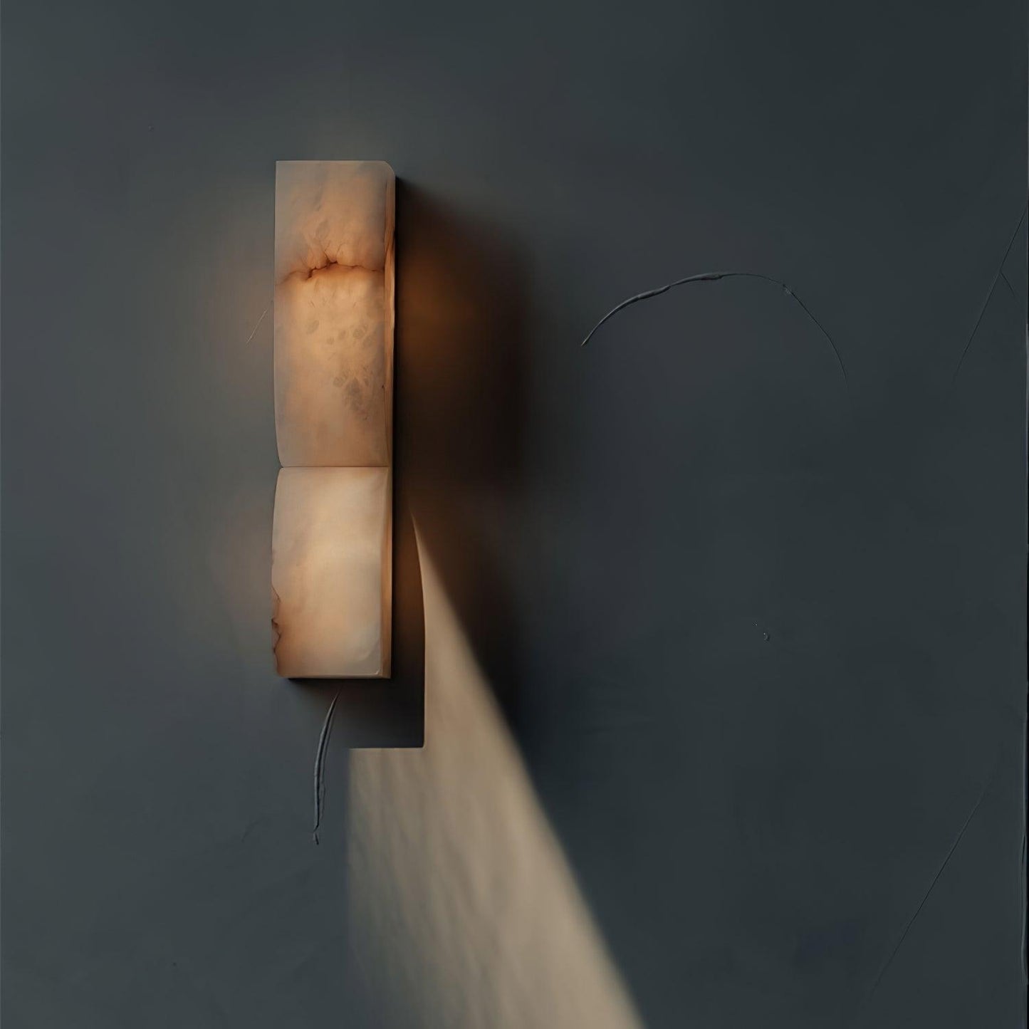Alabaster Wall Sconce | Intricate Carved Design with LED Lighting 8