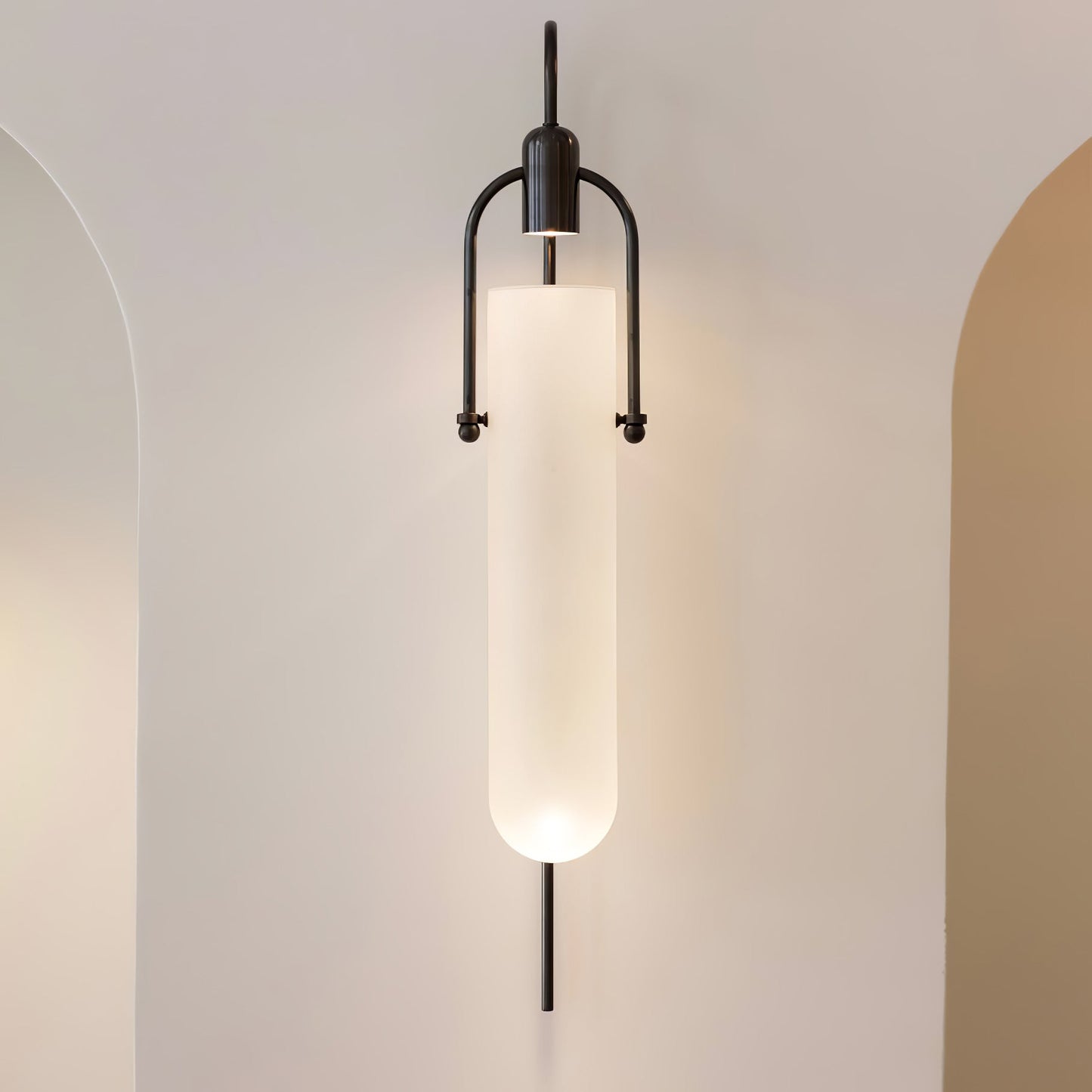 Arc Wall Lamp | Sleek Glass Design with Modern Matte Frame 4