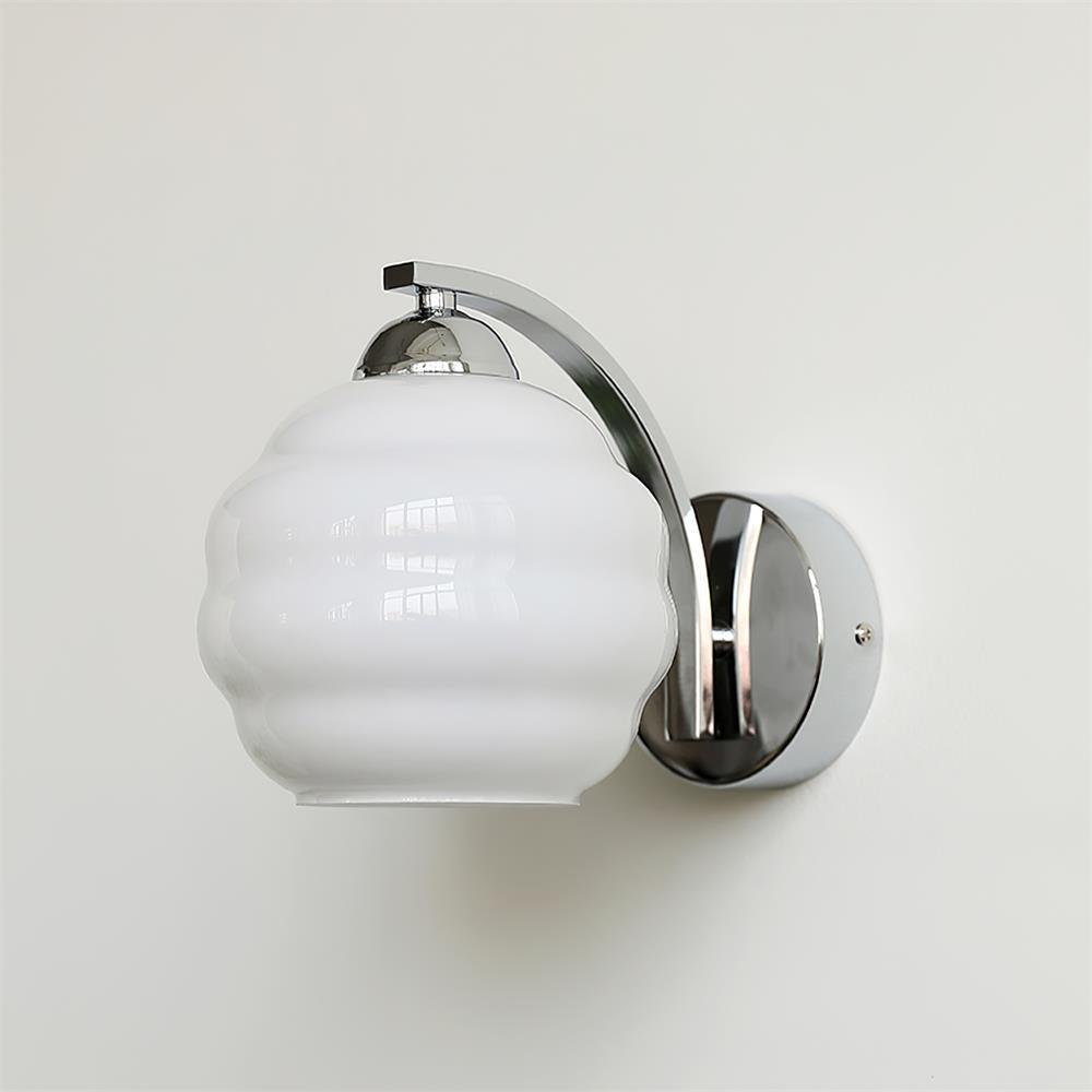Art Deco Wall Sconce | Vintage Design with Warm Glass Shades 11