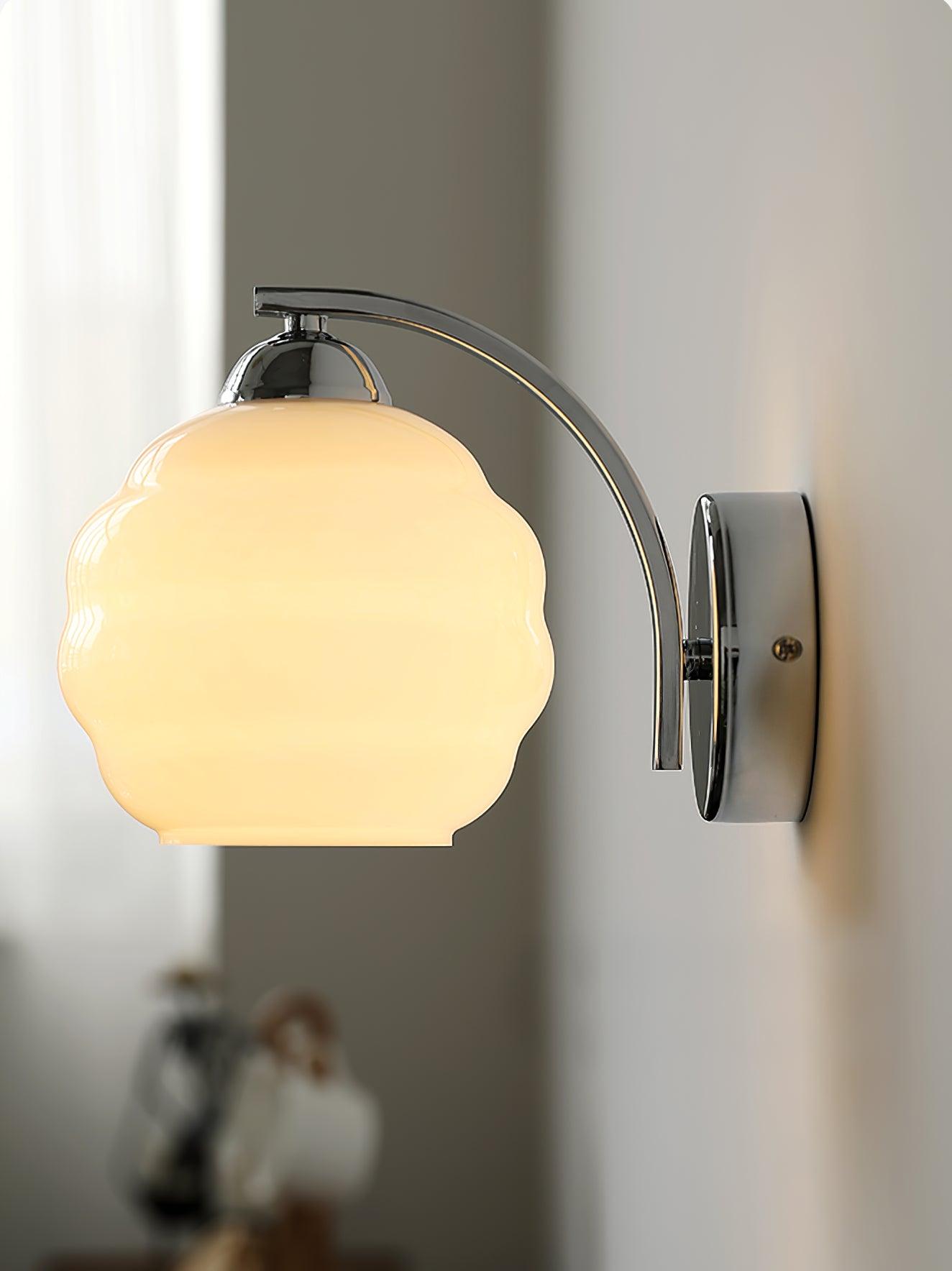 Art Deco Wall Sconce | Vintage Design with Warm Glass Shades 5