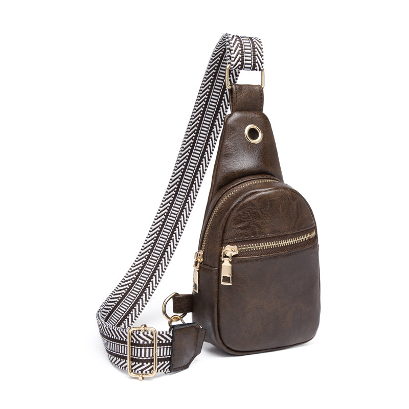 The Palmer | Bolso bandolera con bolsillo con cremallera