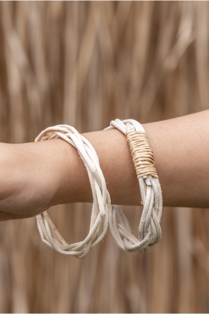 Rattan Bangle Assorted Set of 3