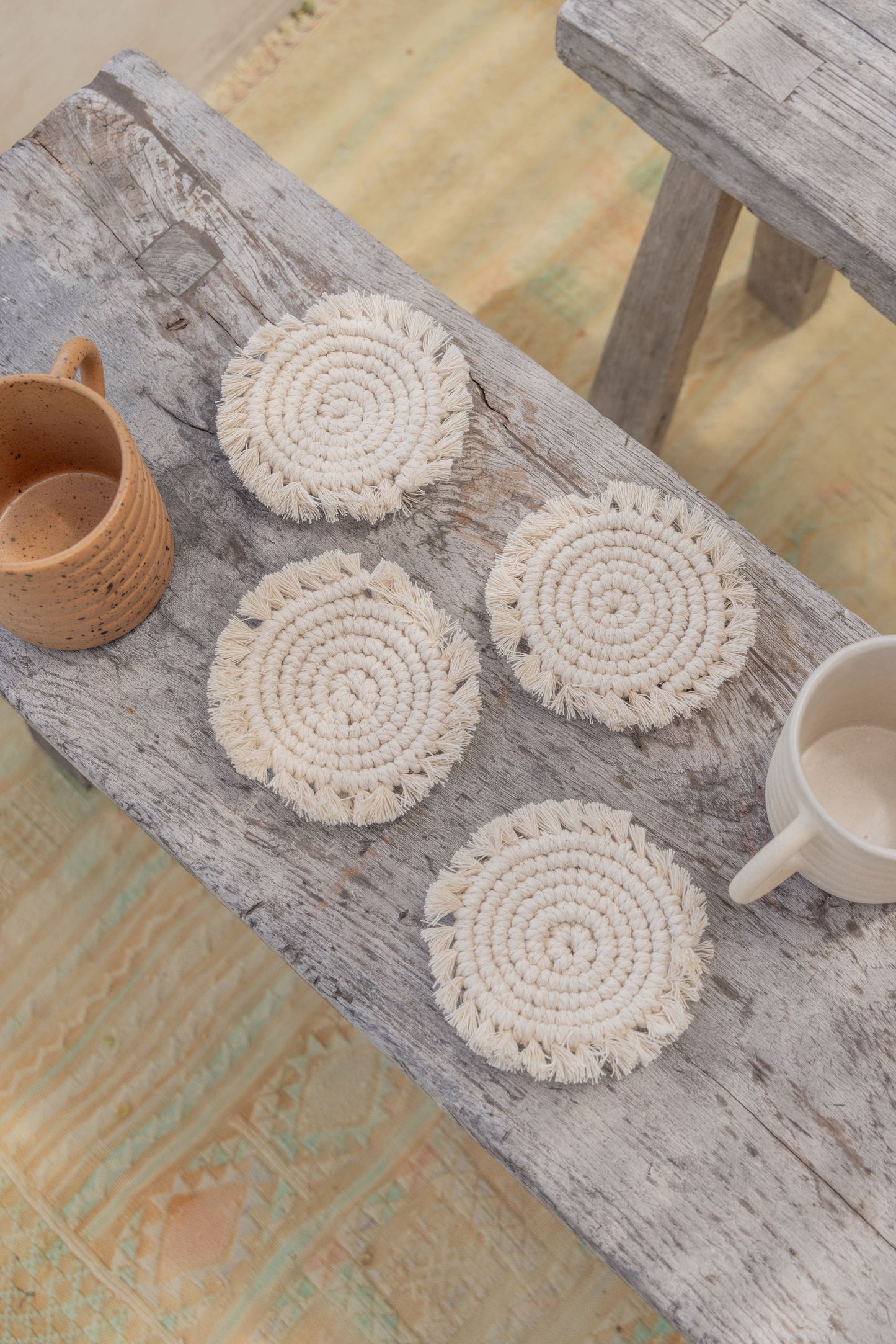 Natural Mixed Coaster Set