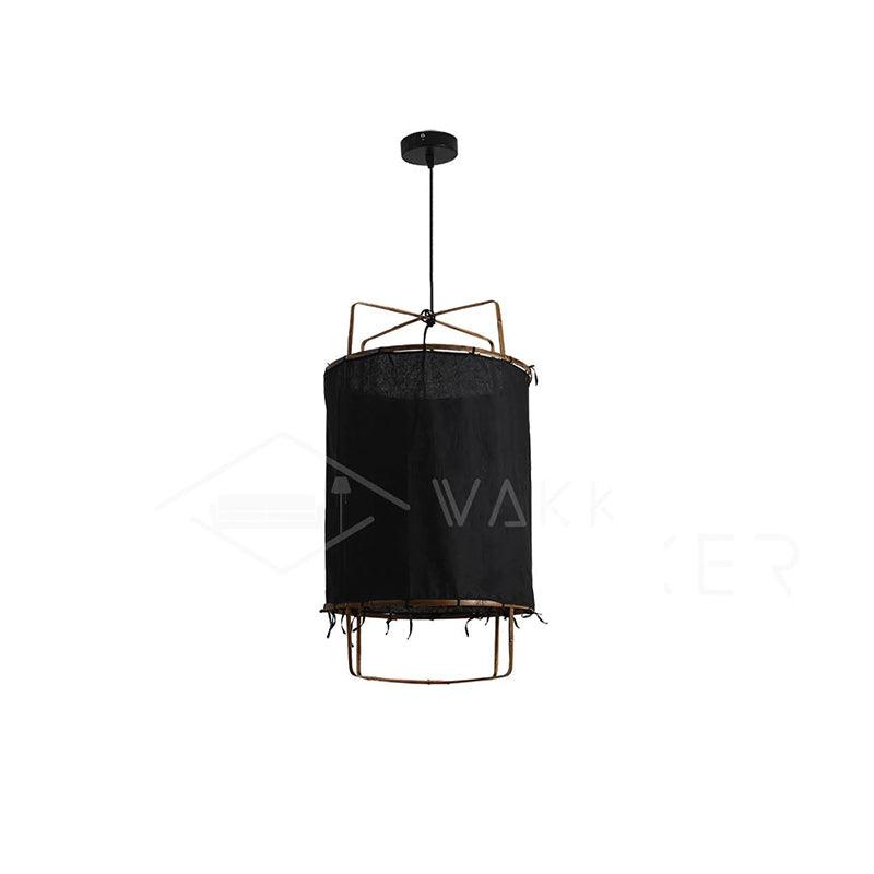 Bamboo Pendant Light | Unique Cotton Shade for Stylish Illumination 9