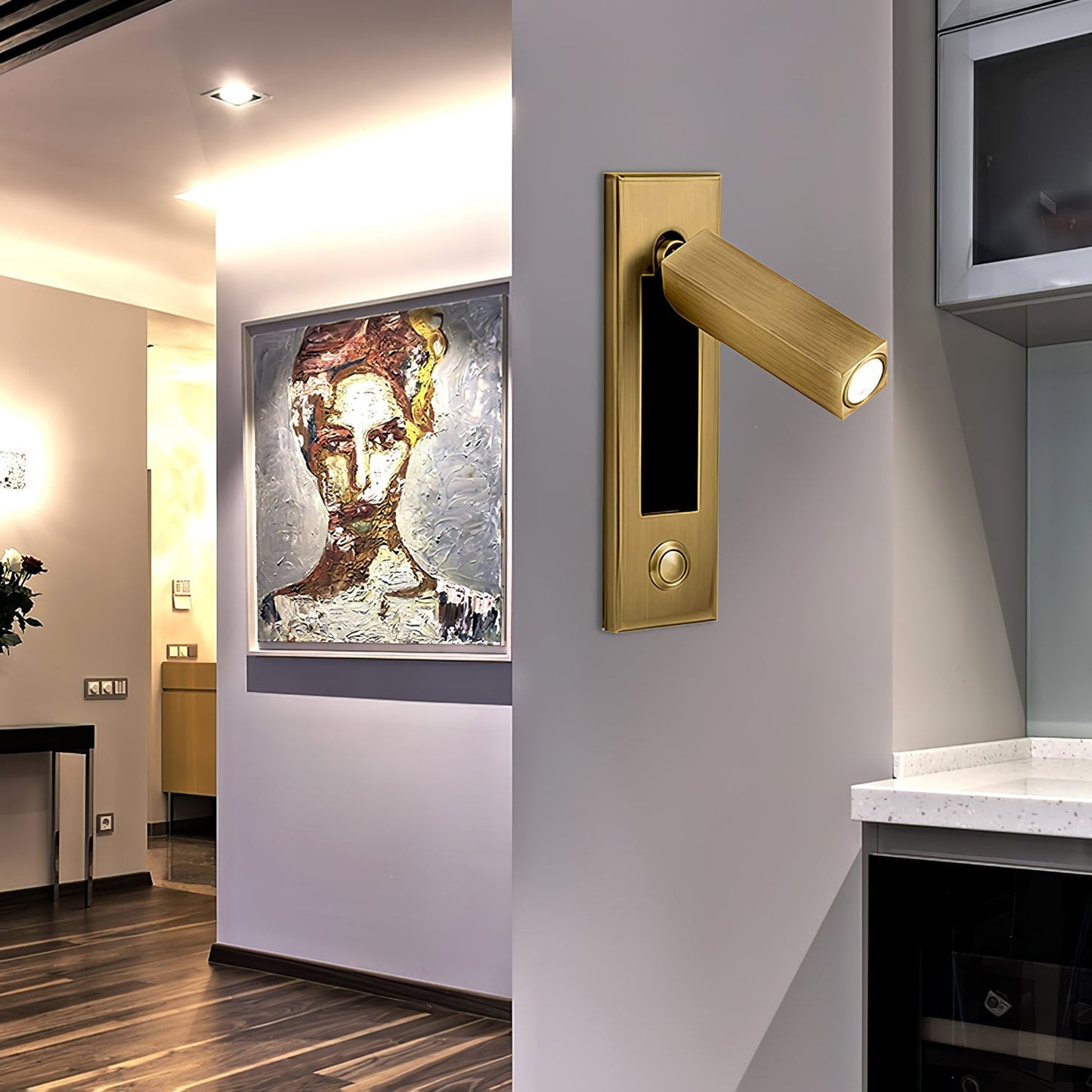 Bedside Sconce | Adjustable LED Wall Mounted Lamp with Hidden Switch 6