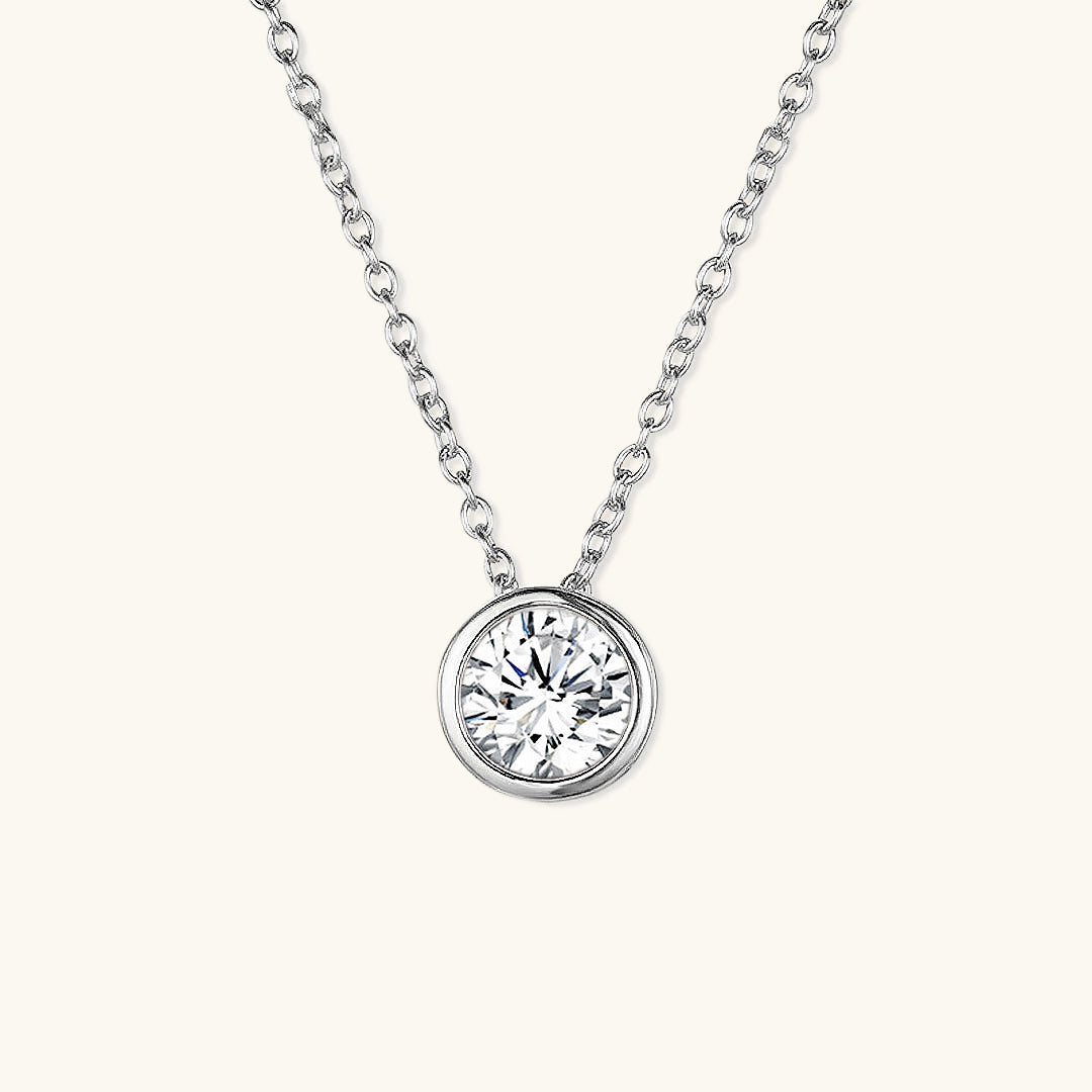 Birthstone Necklace | Personalized Gold Pendant with Gemstone 23