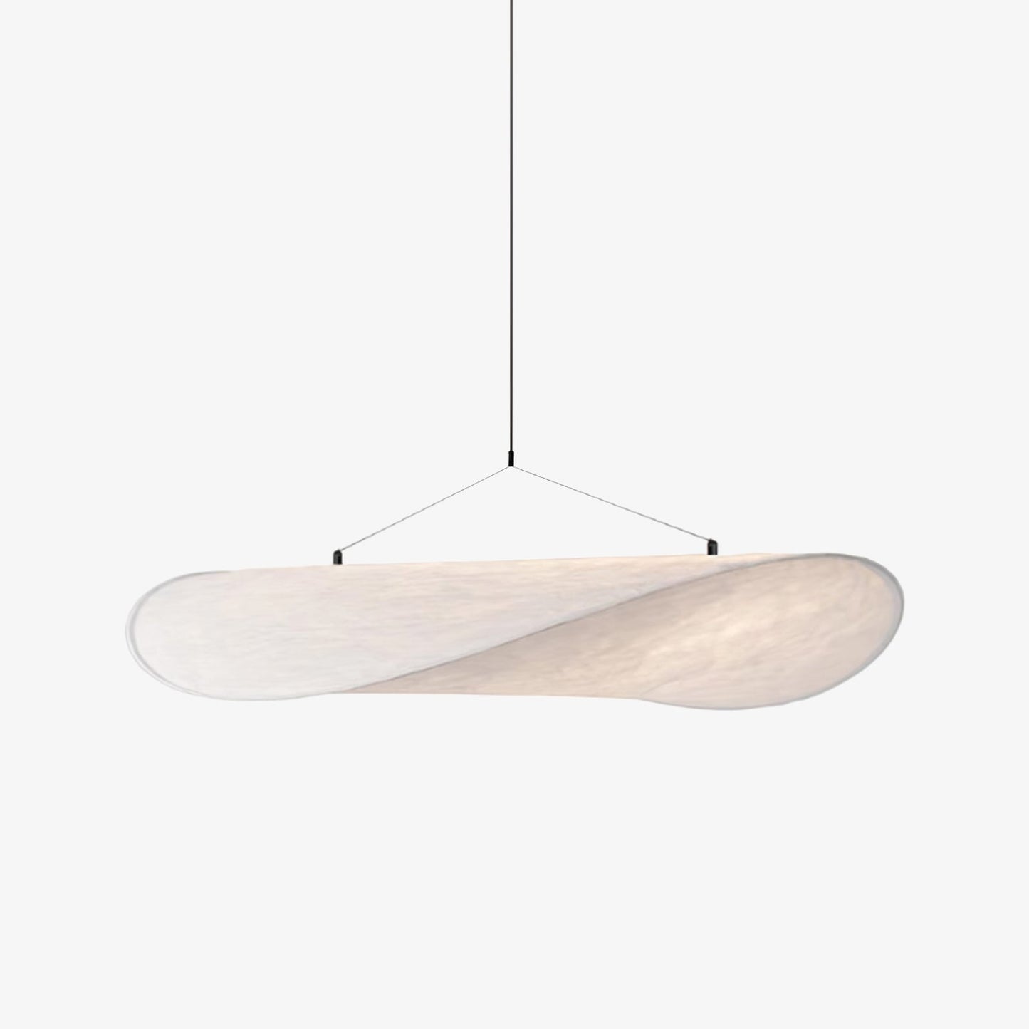Black Pendant Light | Modern LED Fixture with Recyclable Tyvek Shade 1