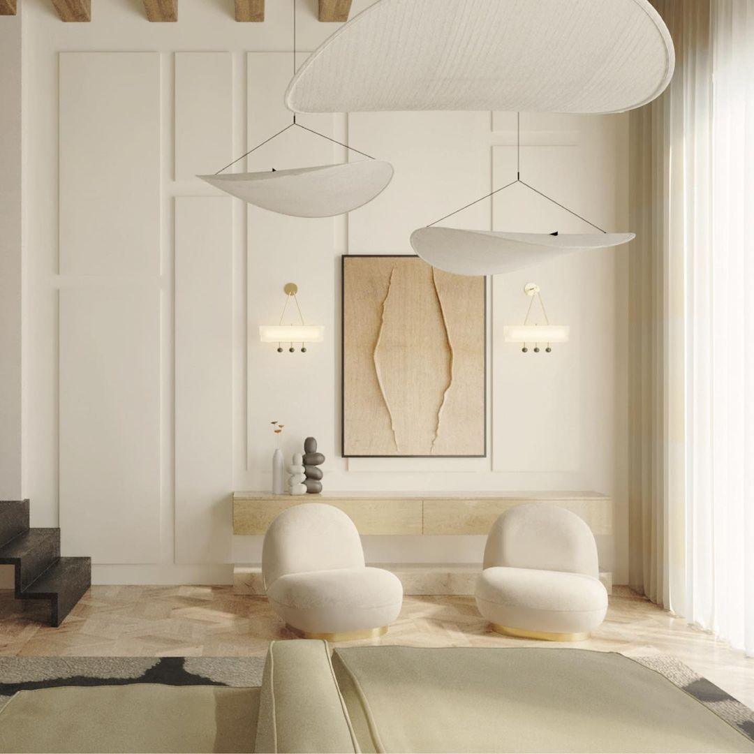 Black Pendant Light | Modern LED Fixture with Recyclable Tyvek Shade 4