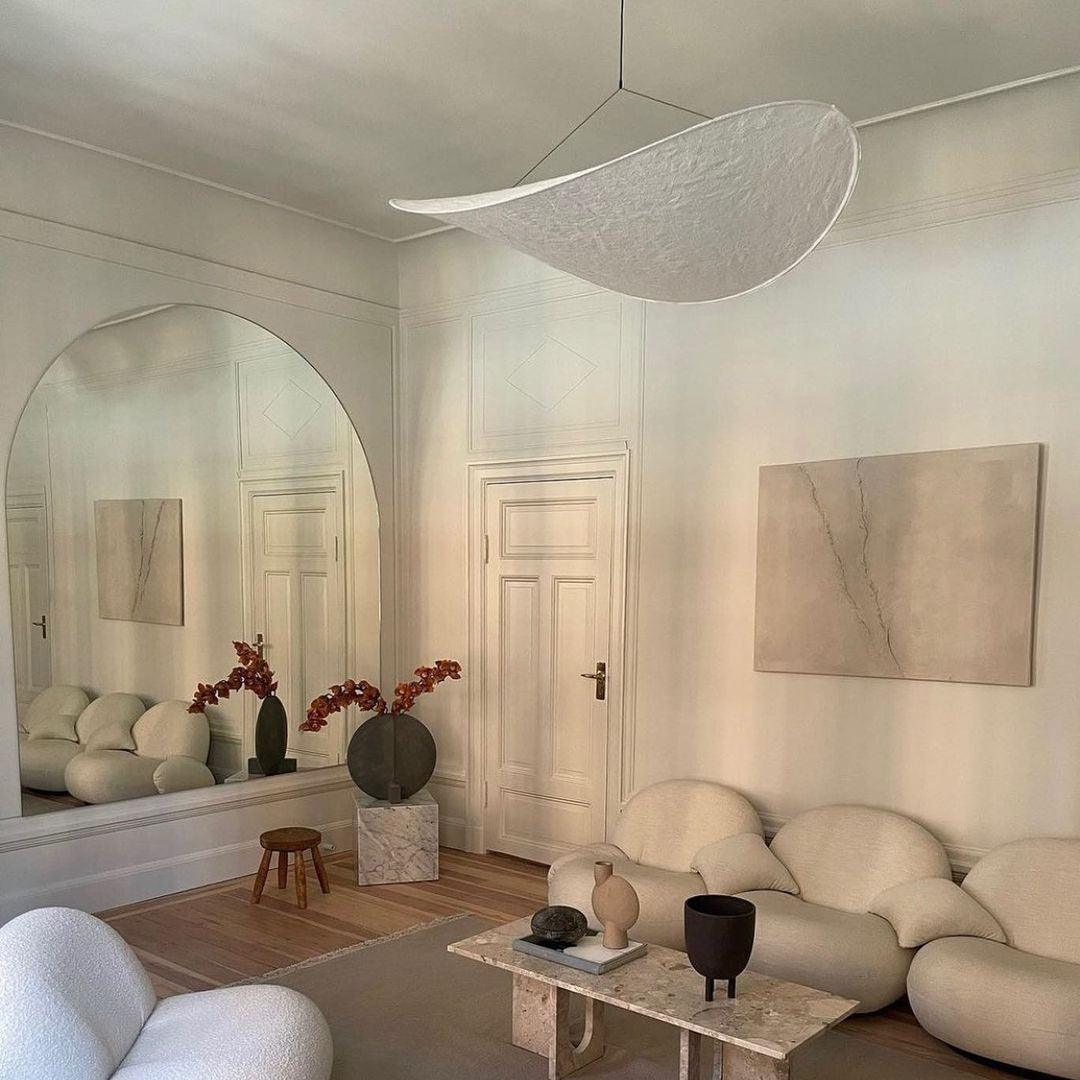 Black Pendant Light | Modern LED Fixture with Recyclable Tyvek Shade 5