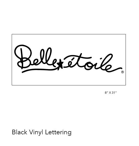 Muur- en vitrinekastlettering