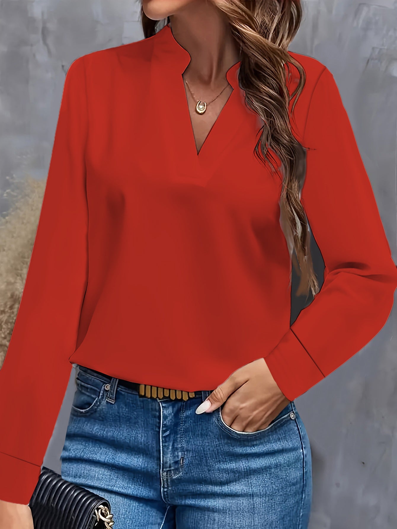 Blouse for Women | Lightweight V-Neck Design Ideal for Summer Tops 1